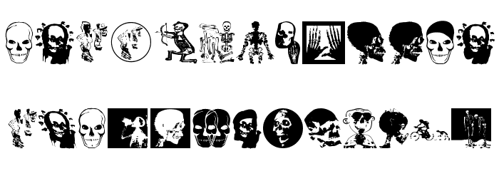 MKSkulls Font LOWERCASE