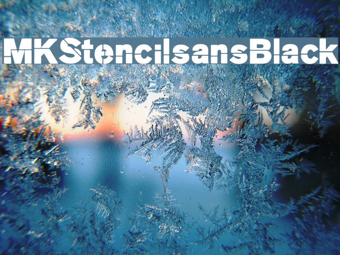 MKStencilsansBlack Font examples