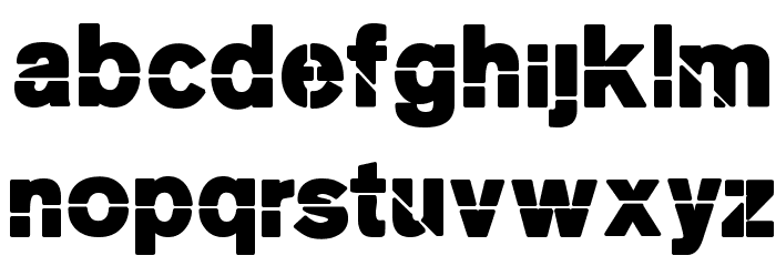 MKStencilsansBlack Font LOWERCASE