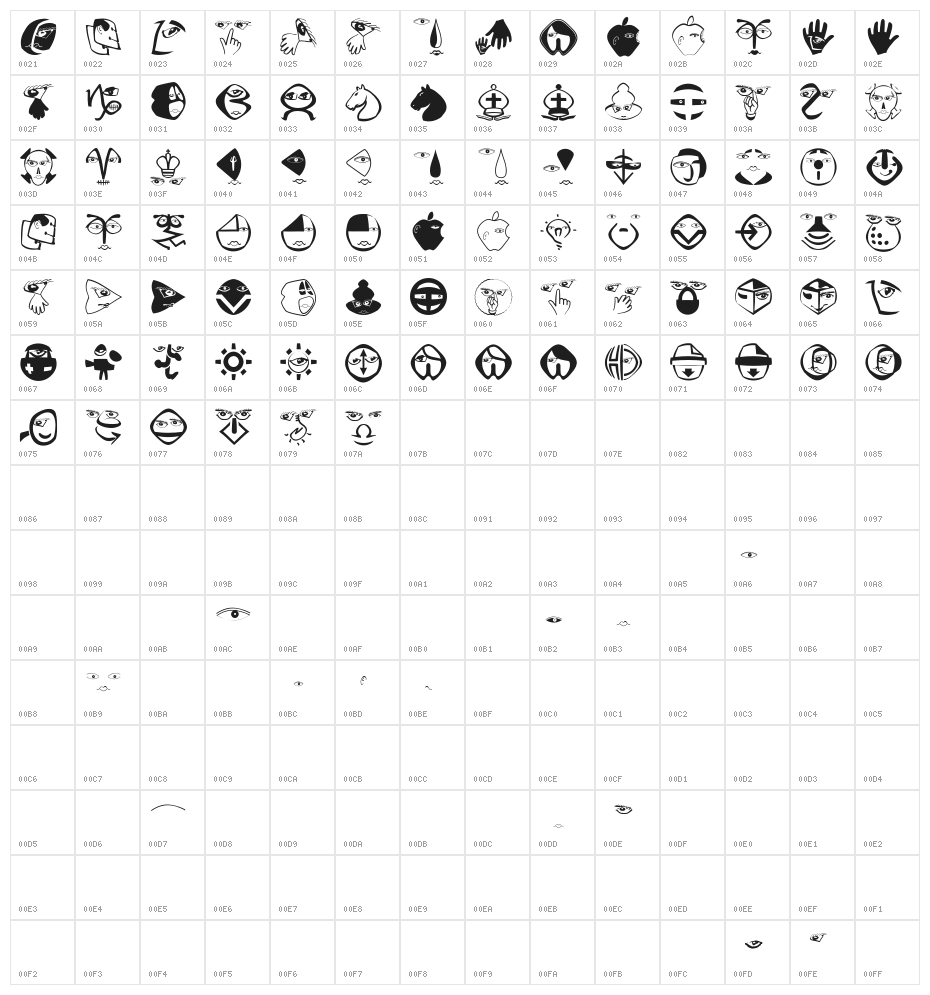 MKSymbols Character Map