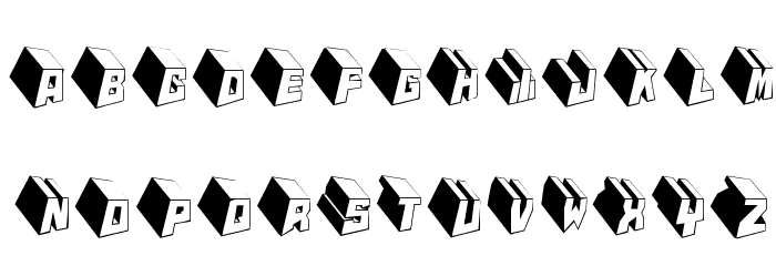 MKTypobricksRough Font LOWERCASE