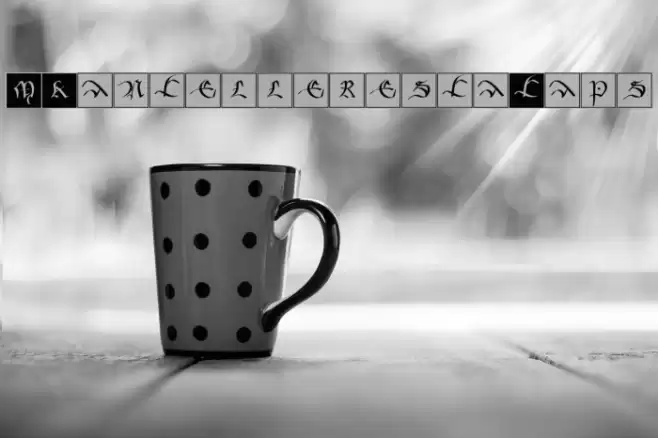 MKancellerescaCaps Font examples