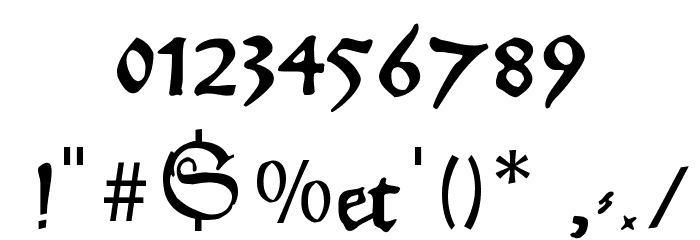 MKantzley Font OTHER CHARS