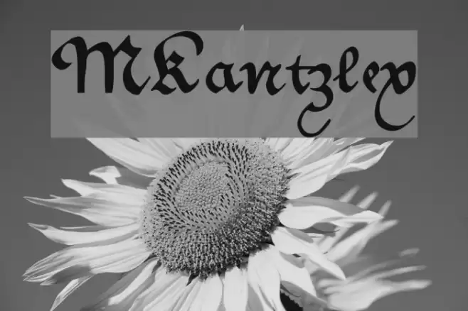 MKantzley Schriftart examples