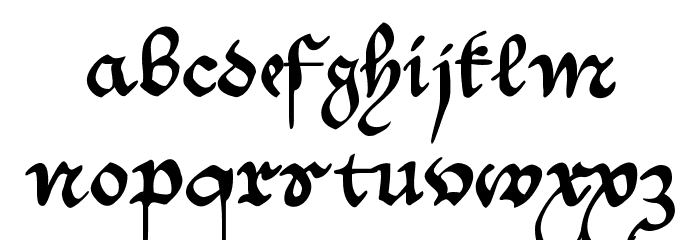 MKantzley Font LOWERCASE