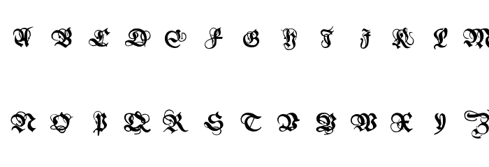MKanzleiCaps-One Font LOWERCASE