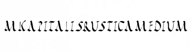 MKapitalisRusticaMedium  Free Fonts Download