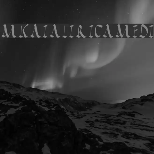 MKapitalisRusticaMedium Font examples