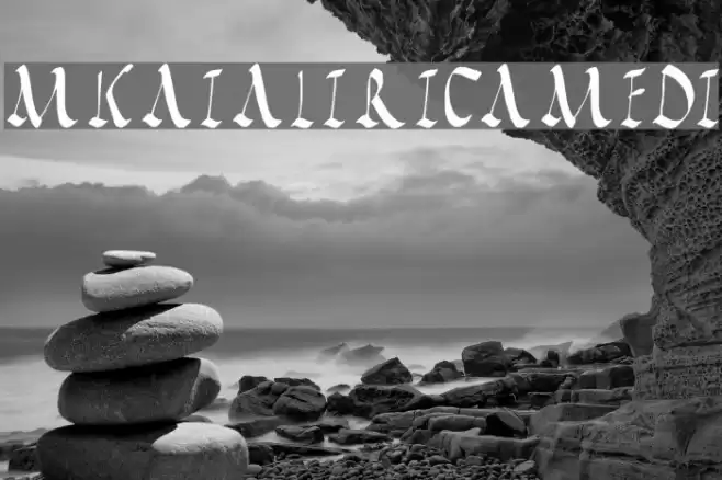 MKapitalisRusticaMedium Font examples