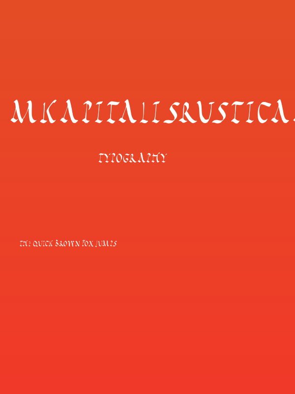 MKapitalisRusticaMedium Poster