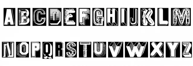 MKapsMixed Font UPPERCASE