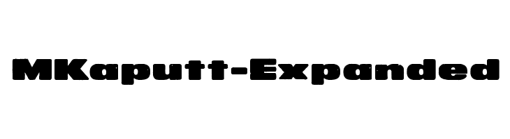 MKaputt-Expanded Font