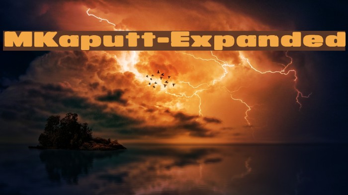 MKaputt-Expanded Font examples