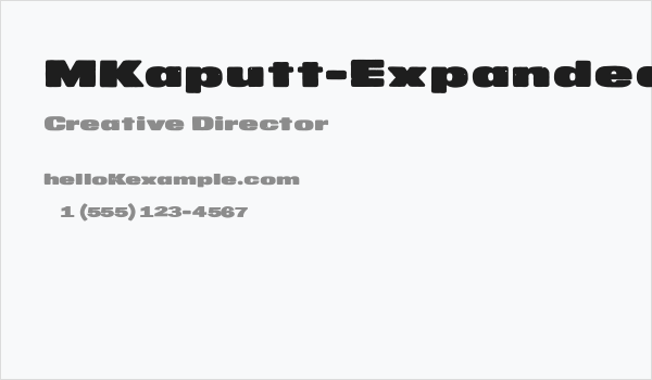 MKaputt-Expanded Business Card