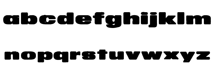 MKaputt-Expanded Font LOWERCASE