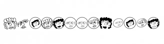 MKartoonHeads  フリーフォントのダウンロード