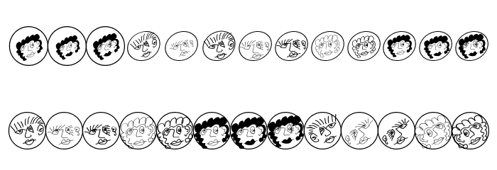 MKartoonHeads Font LOWERCASE