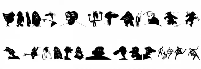 MKartoonPeople Fuentes MINÚSCULAS