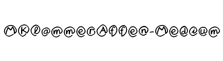 MKlammerAffen-Medium  font caratteri gratis