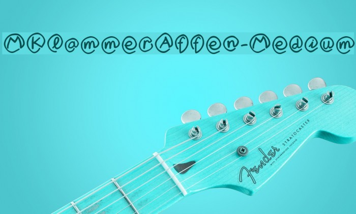 MKlammerAffen-Medium Font examples