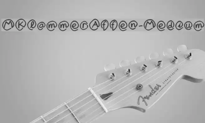 MKlammerAffen-Medium Шрифта examples