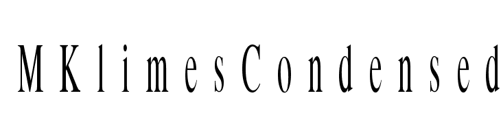 MKlimesCondensed Font