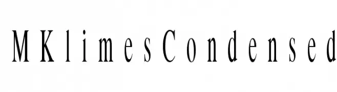 MKlimesCondensed  font caratteri gratis