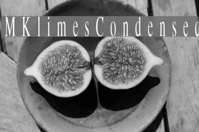 MKlimesCondensed Font examples