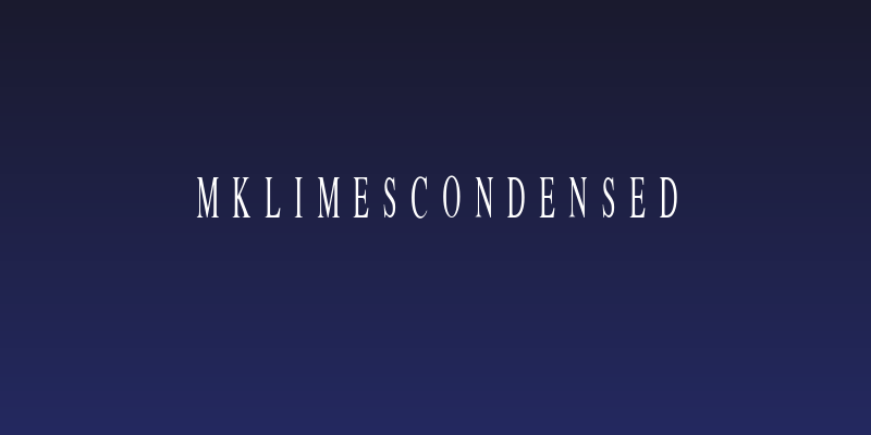 MKlimesCondensed Social Header