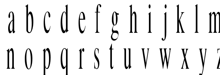 MKlimesCondensed Font LOWERCASE