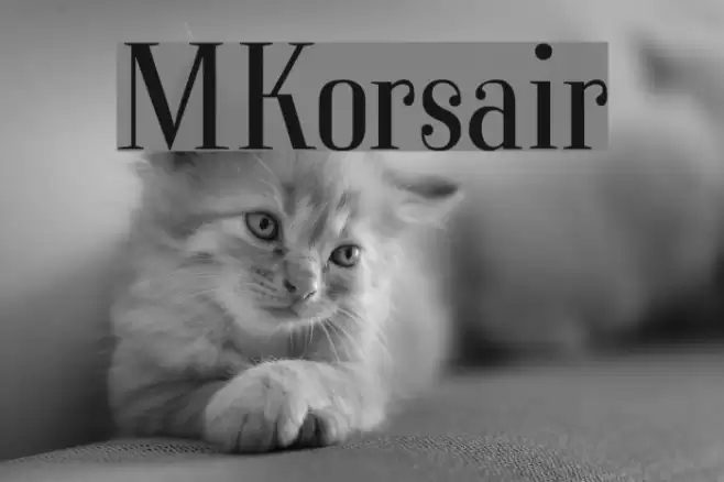 MKorsair Font examples
