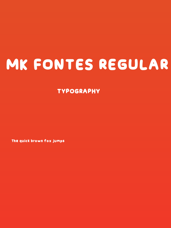 Mk Fontes Regular Poster
