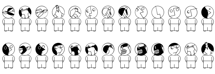 MkDrawingsPeople Font LOWERCASE