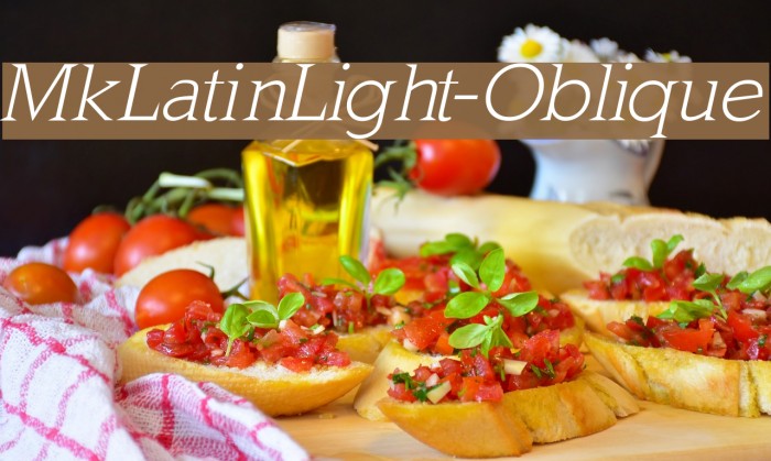 MkLatinLight-Oblique Font examples