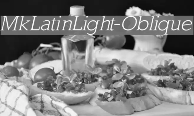 MkLatinLight-Oblique Fuentes examples