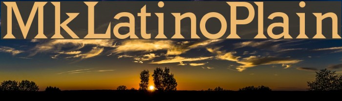 MkLatinoPlain Font examples