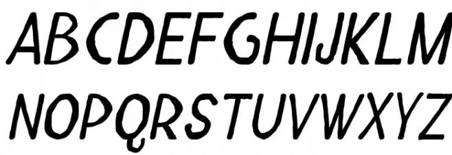 Mkhedruli Grunge Italic 字体 大写