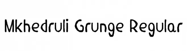 Mkhedruli Grunge Regular  नि: शुल्क फ़ॉन्ट्स डाउनलोड