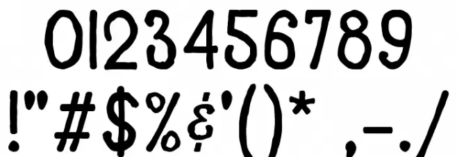Mkhedruli Grunge Regular Font OTHER CHARS