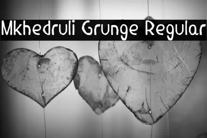 Mkhedruli Grunge Regular Font examples
