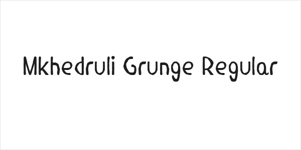 Mkhedruli Grunge Regular Logo