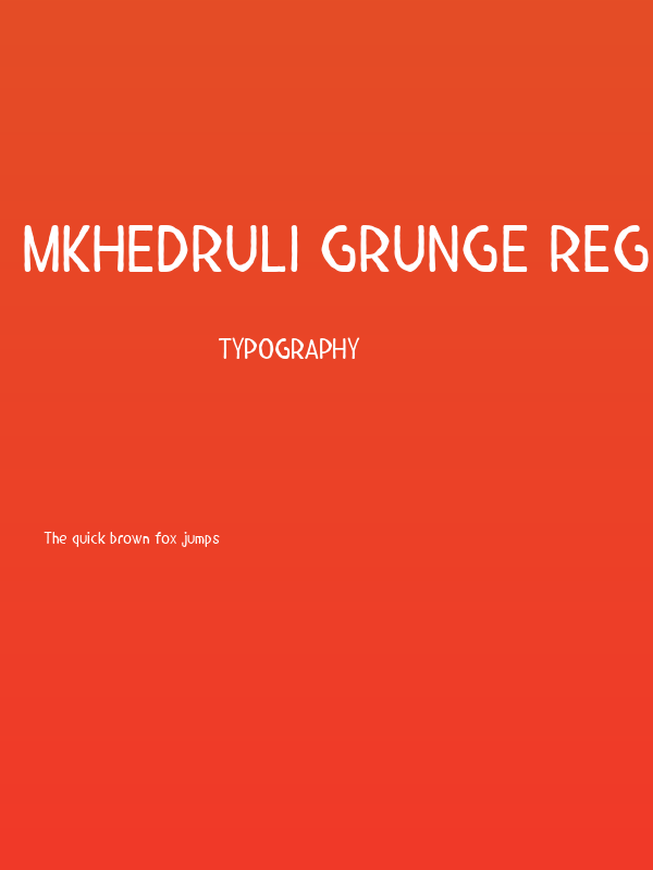 Mkhedruli Grunge Regular Poster