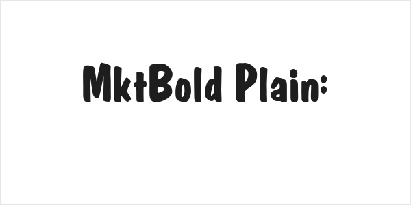 MktBold Plain: Logo