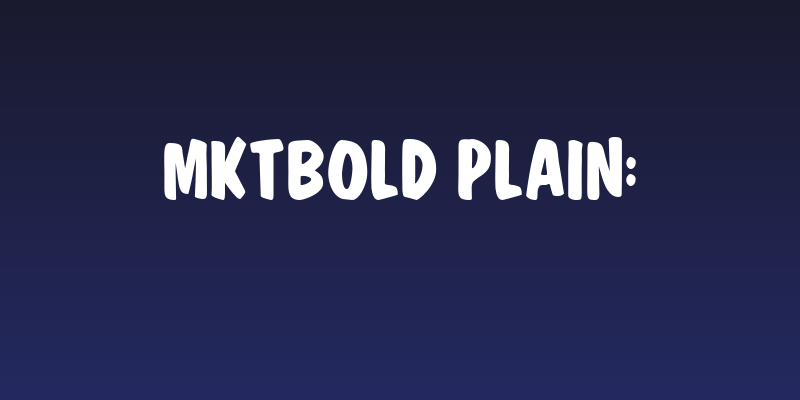 MktBold Plain: Social Header