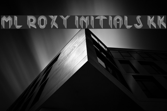 ML Roxy Initials KK Font examples