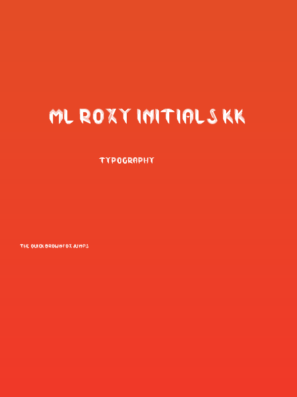 ML Roxy Initials KK Poster