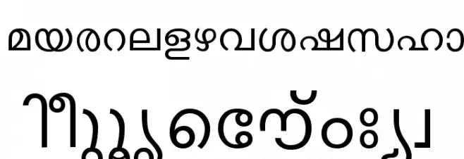 ML-TTKarthika Normal Font LOWERCASE