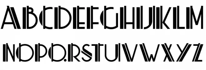 ML ZigZag KK Font Litere mari