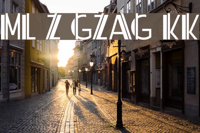 ML ZigZag KK Font examples