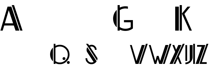 ML ZigZag KK Font LOWERCASE